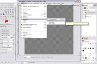 Создание нового файла в графическом редакторе GIMP. Вставка нового слоя